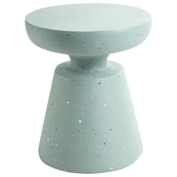 Sidebord udendørs Mincio 45 cm terrazzoeffekt - Grøn - Havemøbler - Balkon - Balkonmøbler - Altanborde