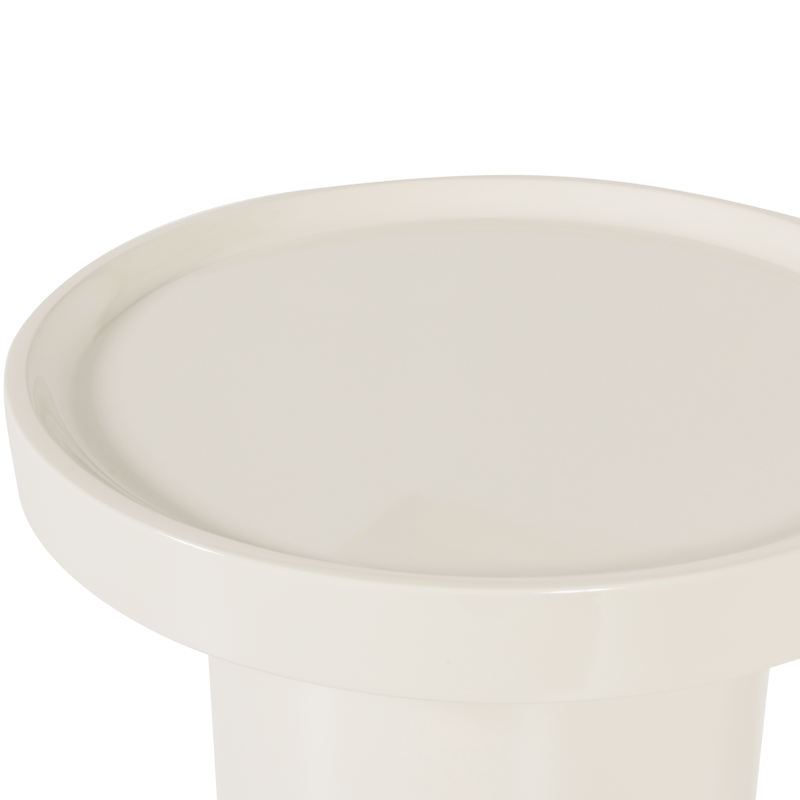 Sidebord Veluna 40 cm rundt - Sand - Møbler - Borde - Aflastningsbord - Lampebord