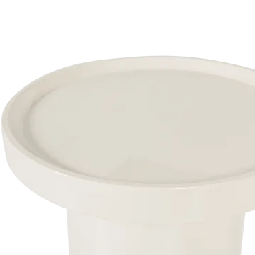 Sidebord Veluna 40 cm rundt - Sand - Møbler - Borde - Aflastningsbord - Lampebord