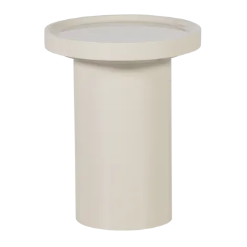 Sidebord Veluna 40 cm rundt - Sand - Møbler - Borde - Aflastningsbord - Lampebord