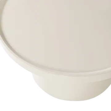 Sidebord Veluna 70 cm rundt - Sand - Møbler - Borde - Aflastningsbord - Lampebord