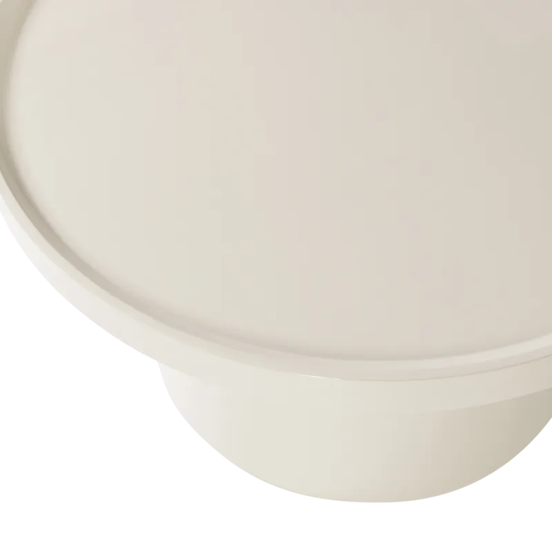 Sidebord Veluna 70 cm rundt - Sand - Møbler - Borde - Aflastningsbord - Lampebord
