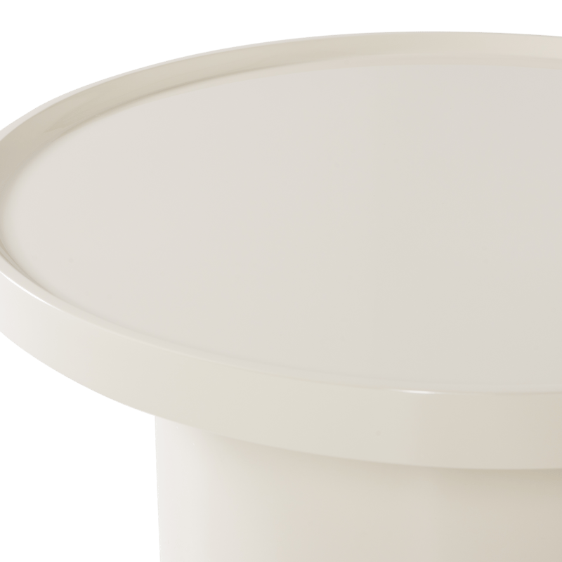 Sidebord Veluna 70 cm rundt - Sand - Møbler - Borde - Aflastningsbord - Lampebord