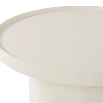 Sidebord Veluna 70 cm rundt - Sand - Møbler - Borde - Aflastningsbord - Lampebord