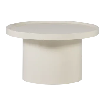 Sidebord Veluna 70 cm rundt - Sand - Møbler - Borde - Aflastningsbord - Lampebord