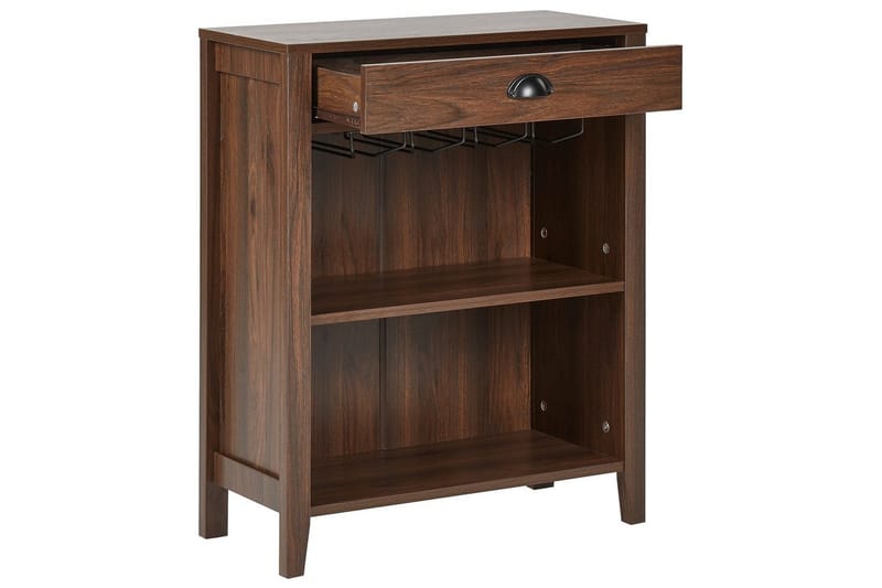 Sidebord Walkerston Mørkt træ - Mørkt træ - Møbler - Borde - Aflastningsbord - Lampebord