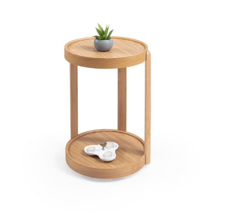 Sidebord Wallxpert Golf C (40 x 58 x 40 cm) Eg - Eg - Møbler - Borde - Aflastningsbord - Lampebord