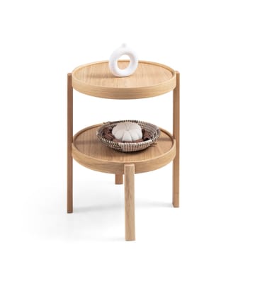 Sidebord Wallxpert Milan Yuvarlak (45 x 60 x 45 cm) Eg - Eg - Møbler - Borde - Aflastningsbord - Lampebord