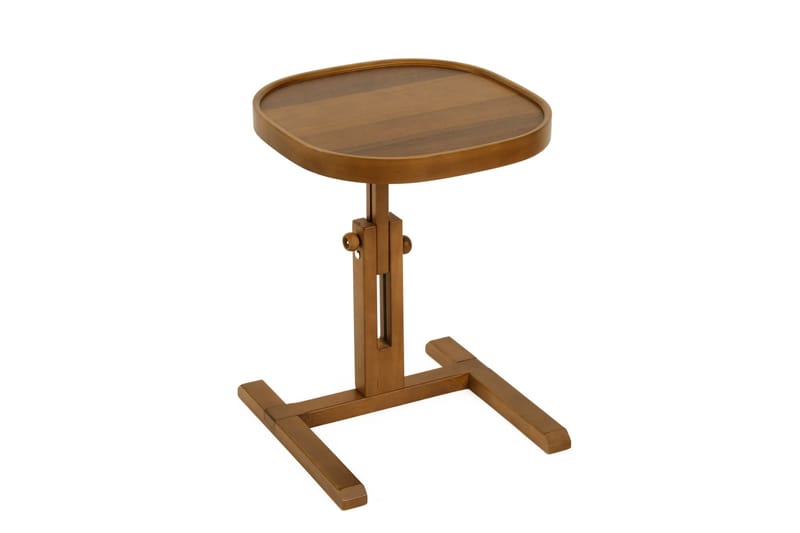 Sidebord Wallxpert Opus Kare (42 x 43 x 42 cm) Valnød - Valnød - Møbler - Borde - Aflastningsbord - Lampebord