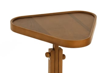 Sidebord Wallxpert Opus Ucgen (46 x 43 x 46 cm) Valnød - Valnød - Møbler - Borde - Aflastningsbord - Lampebord