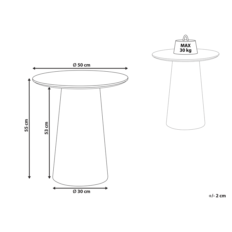 Sidebord Wando - Sort - Møbler - Borde - Aflastningsbord - Konsolbord & sidebord