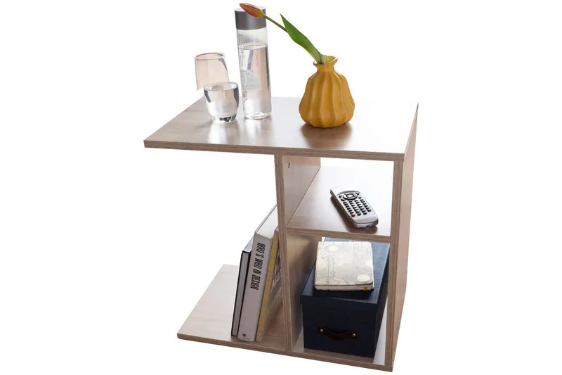 Sidebord Wohnling folieret spånplade 50 cm, moderne loftstil Sonoma, Sonoma