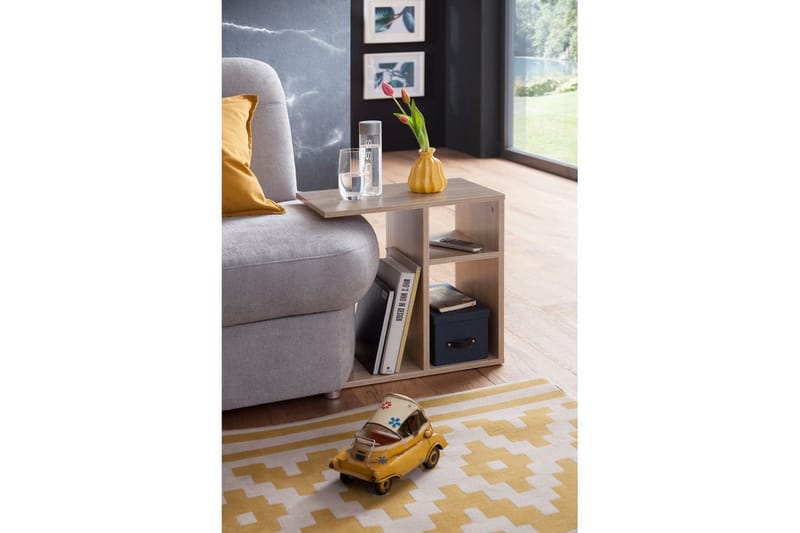 Sidebord Wohnling folieret spånplade 50 cm, moderne loftstil Sonoma - Sonoma - Møbler - Borde - Aflastningsbord - Lampebord