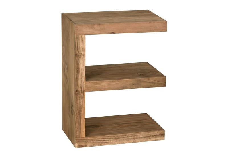 Sidebord Wohnling Massivt træ, E terning, landstil Akacietræ - Akacietræ - Møbler - Borde - Aflastningsbord - Lampebord