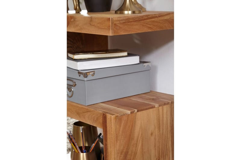 Sidebord Wohnling Massivt træ, S terning, landstil Akacietræ - Akacietræ - Møbler - Borde - Aflastningsbord - Lampebord