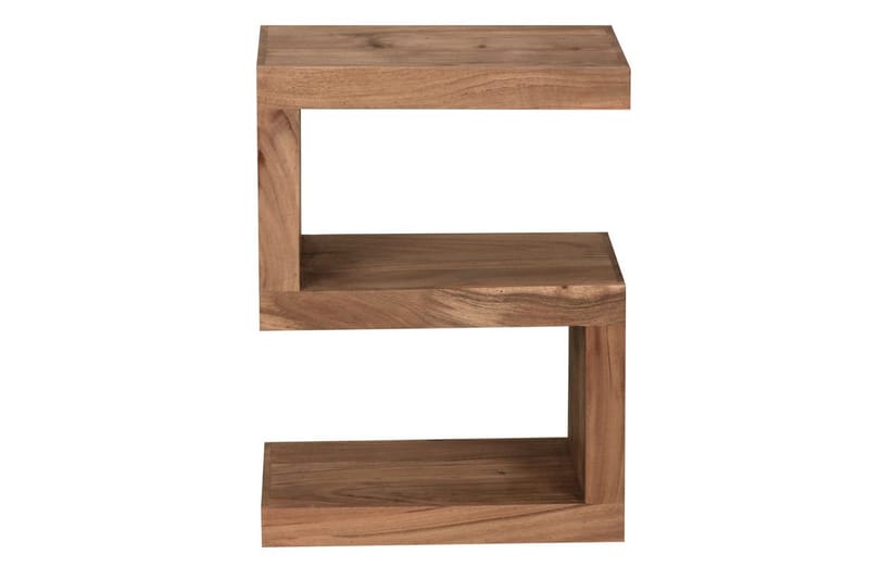 Sidebord Wohnling Massivt træ, S terning, landstil Akacietræ - Akacietræ - Møbler - Borde - Aflastningsbord - Lampebord