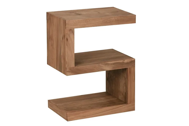 Sidebord Wohnling Massivt træ, S terning, landstil Akacietræ, Akacietræ