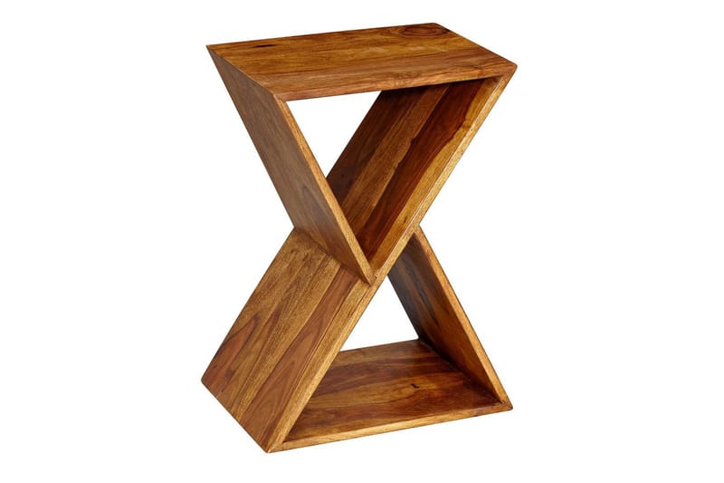 Sidebord Wohnling Massivt træ X-form med opbevaringsplads landstil - Møbler - Borde - Aflastningsbord - Lampebord