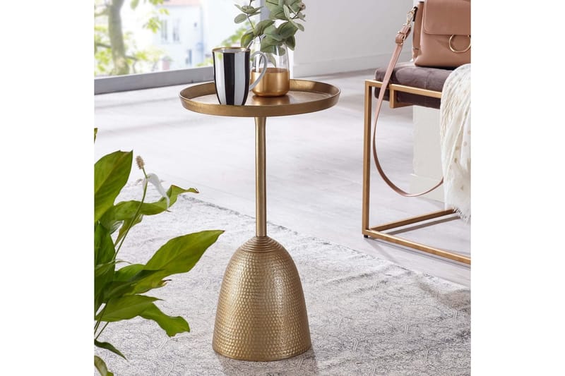 Sidebord Wohnling Metall Rund 33 cm Design Base Moderne - Møbler - Borde - Aflastningsbord - Lampebord