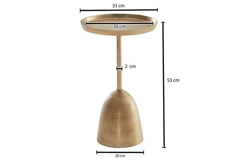 Sidebord Wohnling Metall Rund 33 cm Design Base Moderne - Møbler - Borde - Aflastningsbord - Lampebord