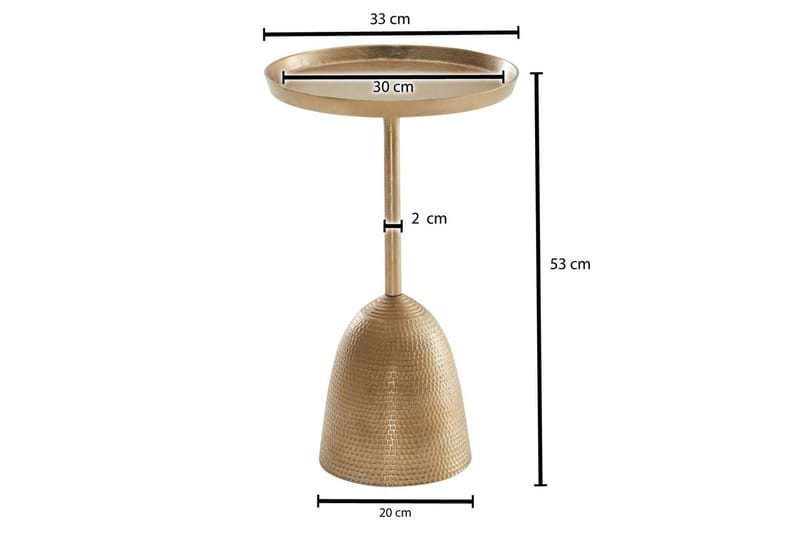 Sidebord Wohnling Metall Rund 33 cm Design Base Moderne - Møbler - Borde - Aflastningsbord - Lampebord