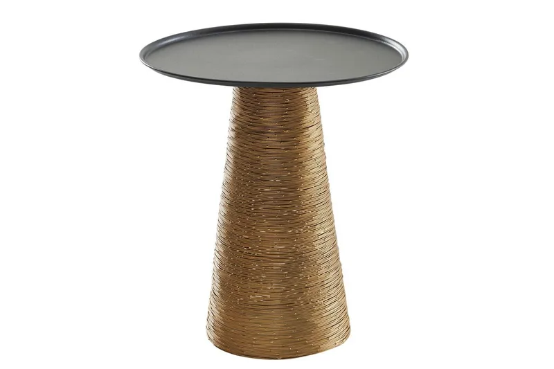 Sidebord Wohnling Metall Rund 40 cm Bakkeoptik Bordplade Moderne, undefined