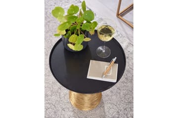 Sidebord Wohnling Metall Rund 40 cm Bakkeoptik Bordplade Moderne - Møbler - Borde - Aflastningsbord - Lampebord