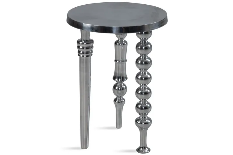 Sidebord Wohnling Metall Rund 44 cm med 3 Forskellige Ben Moderne, undefined