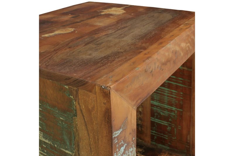 Sidebord Wohnling Solidt genbrugstræ Kolkutta kube industriel - Møbler - Borde - Aflastningsbord - Lampebord