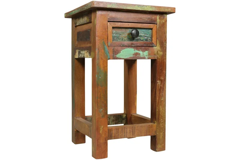 Sidebord Wohnling Solidt genbrugstræ Kolkutta skuffe industriel, undefined