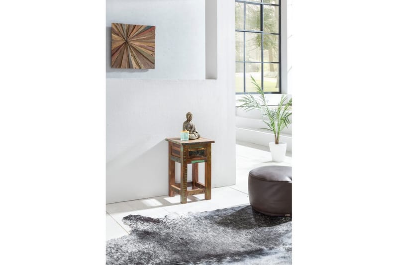 Sidebord Wohnling Solidt genbrugstræ Kolkutta skuffe industriel - Møbler - Borde - Aflastningsbord - Lampebord