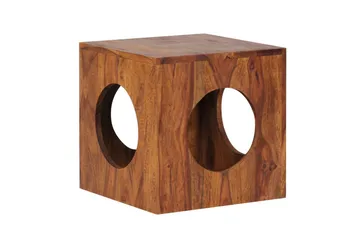 Sidebord Wohnling Solidt træ kubelagringsplads landlig stil - Møbler - Borde - Aflastningsbord - Lampebord