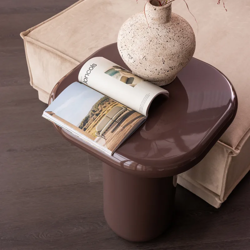 Sidebord Zava 50 cm, Mørkebrun