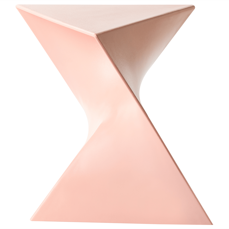 Sidebord Pecos 40x40 cm - Pastelrosa - Møbler - Borde - Aflastningsbord - Lampebord