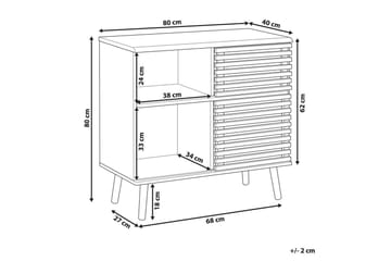 Sidebord Perth - Møbler - Borde - Aflastningsbord - Lampebord