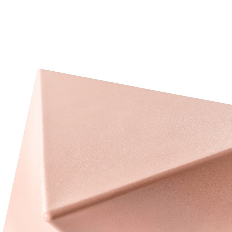 Sidebord Pecos 40x40 cm - Pastelrosa - Møbler - Borde - Aflastningsbord - Lampebord