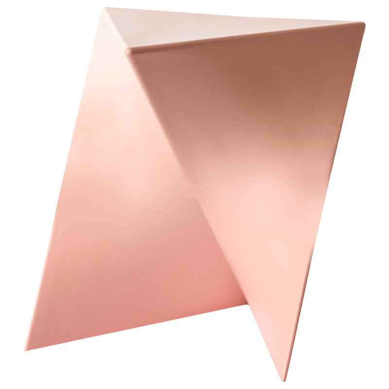 Sidebord Pecos 40x40 cm - Pastelrosa - Møbler - Borde - Aflastningsbord - Lampebord