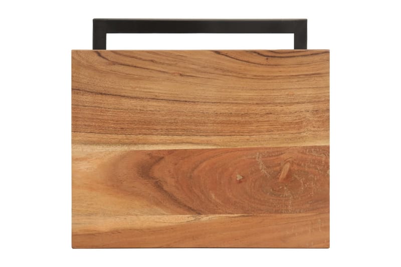 sideborde 2 stk. 31,5x24,5x64,5 cm massivt akacietræ - Brun - Møbler - Borde - Aflastningsbord - Lampebord