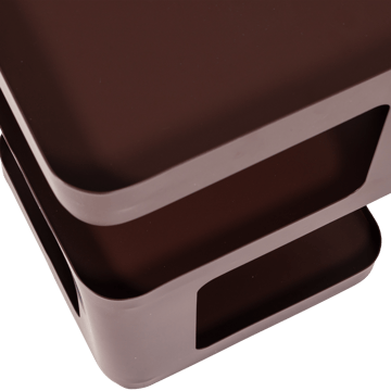 Sidebord/Natbord Riv 35 cm - Lilla/Brun - Møbler - Borde - Aflastningsbord - Sengebord