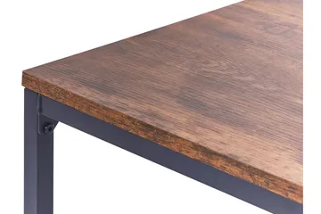 Sidobord mörkt trä med svart KENNER Black||Dark wood - Møbler - Borde - Aflastningsbord - Lampebord