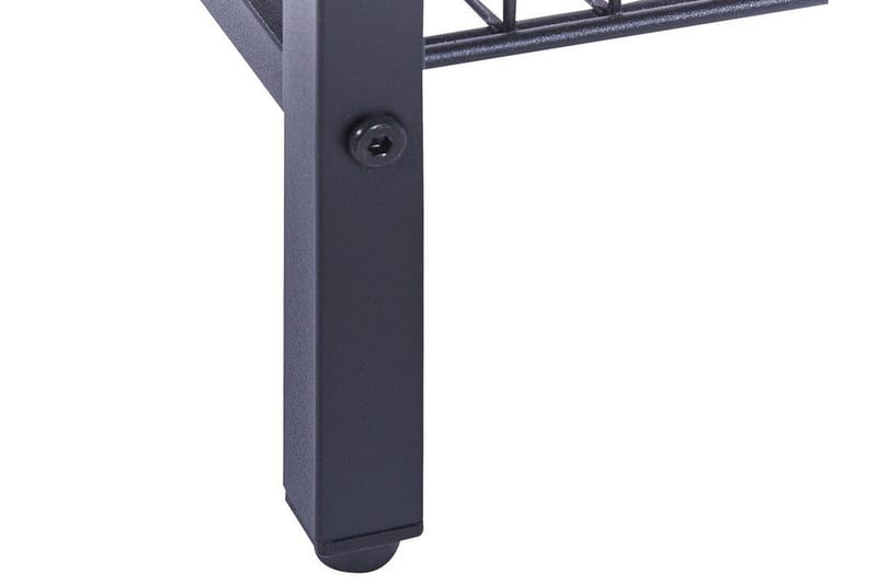 Sidobord mörkt trä med svart KENNER Black||Dark wood - Møbler - Borde - Aflastningsbord - Lampebord