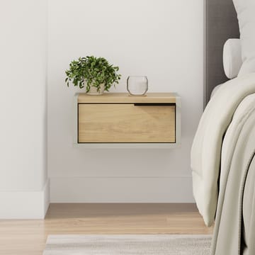 Silena Sengebord 40 cm - Ash Green og Sapphire Oak - Møbler - Borde - Aflastningsbord - Sengebord