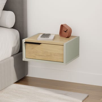 Silena Sengebord 40 cm - Ash Green og Sapphire Oak - Møbler - Borde - Aflastningsbord - Sengebord