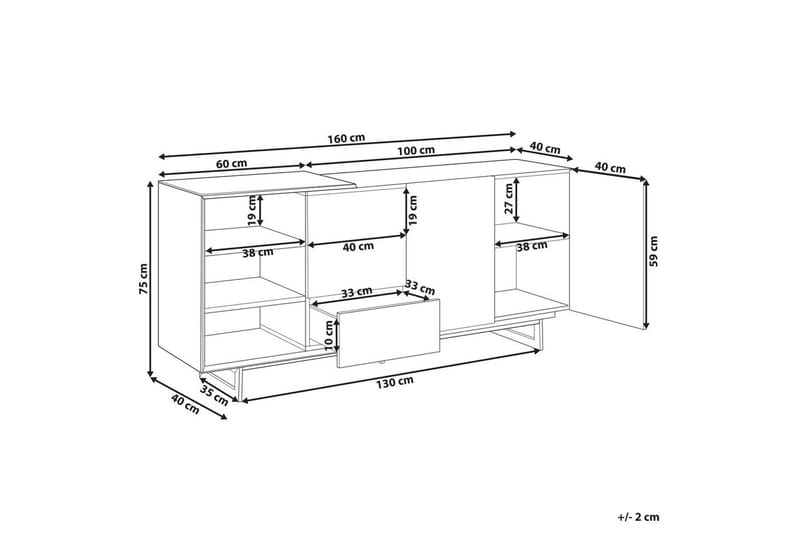 Skænk Fiora - Møbler - Borde - Aflastningsbord - Lampebord