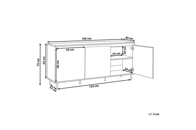 Skænk Nikea - Opbevaring - Opbevaringsmøbler - Skænke & sideboards