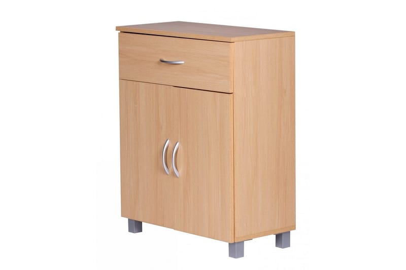 Skænk Wohnling Folieret spånplade 60 x 75 cm 2 døre 1 skuffe moderne stil - Møbler - Borde - Aflastningsbord - Entrébord