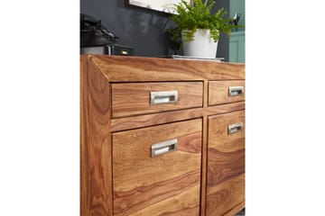 Skænk Wohnling Massivt træ 90 cm 2 døre 2 skuffer landhus - Opbevaring - Opbevaringsmøbler - Skænke & sideboards
