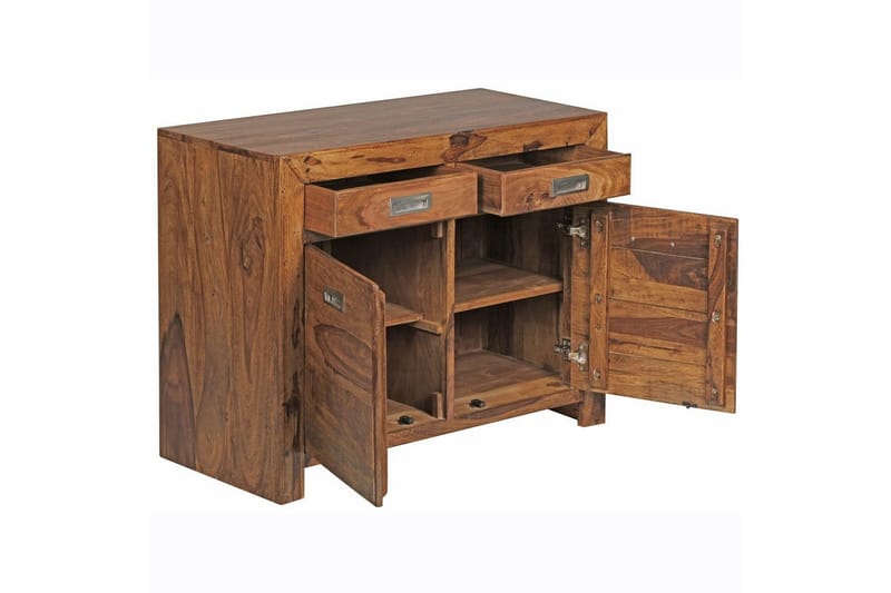 Skænk Wohnling Massivt træ 90 cm 2 døre 2 skuffer landhus - Opbevaring - Opbevaringsmøbler - Skænke & sideboards