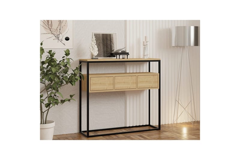 Skinke konsolbord 90 cm - Blå - Møbler - Borde - Aflastningsbord - Entrébord