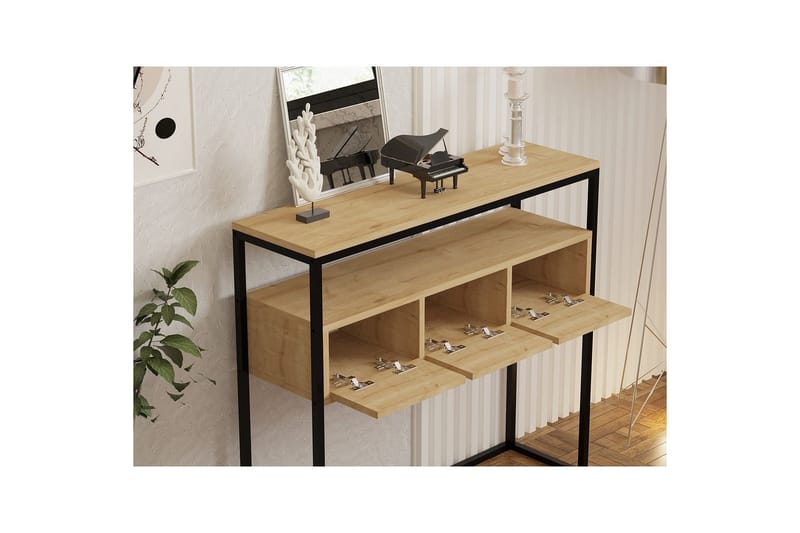 Skinke konsolbord 90 cm - Blå - Møbler - Borde - Aflastningsbord - Entrébord